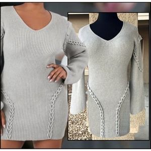 Forever 21 Heather Grey Mini Sweater Dress Plus Size 1X SOLD-OUT